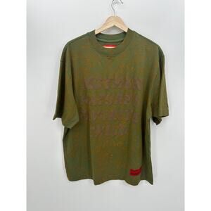 Chnge Men Green Mother Nature's Favorite Child Washed Tee T-Shirt Size L Organic